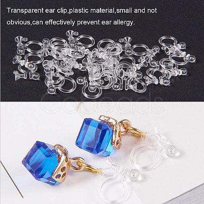 Plastic Clip-on Earring Settings KY-PH0007-09-1