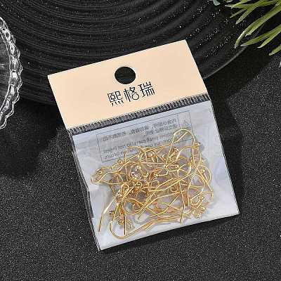 SHEGRACE Brass Earring Hooks XGR0137G-155G-1