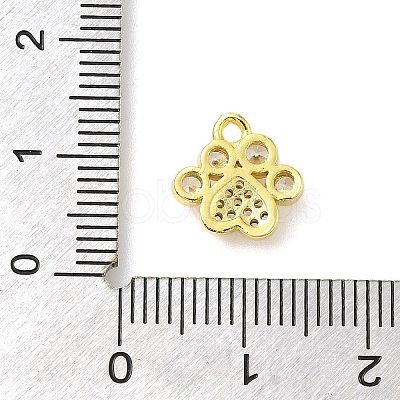 Rack Plating Brass Micro Pave Cubic Zirconia Charms KK-S396-47G-1