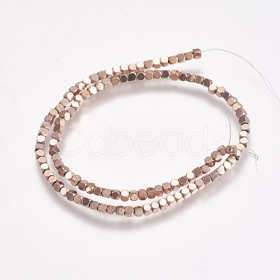 Electroplate Non-magnetic Synthetic Hematite Beads Strands G-K239-14-1
