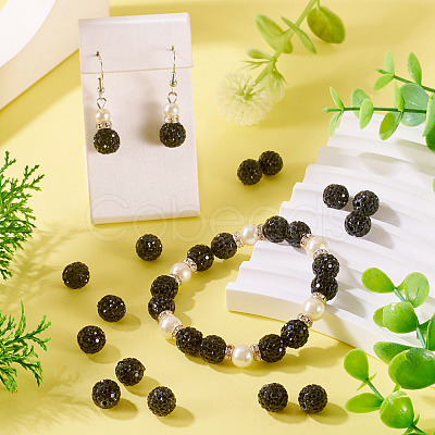 30Pcs Pave Disco Ball Beads RB-TA0001-26B-1