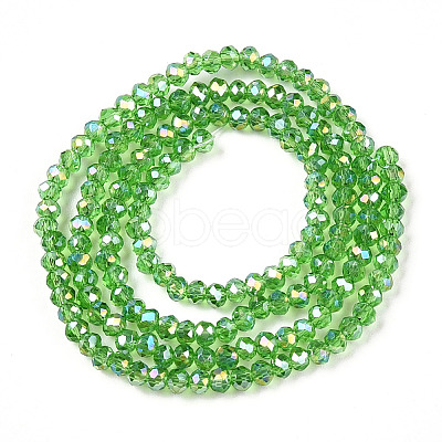 Electroplate Glass Beads Strands EGLA-A044-T1mm-B11-1