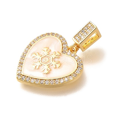 Brass Micro Pave Clear Cubic Zirconia Pendents KK-R212-12G-05-1