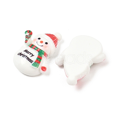 Christmas Opaque Resin Cabochons CRES-Z015-01E-1