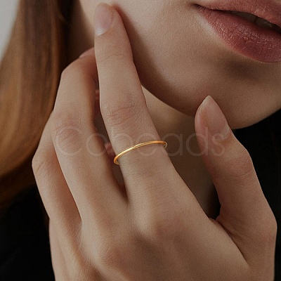 925 Sterling Silver 1mm Thin Finger Rings RJEW-C064-03B-G-1
