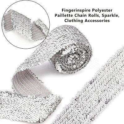 Polyester Paillette Chain Rolls OCOR-FG0001-15B-1