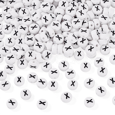500Pcs Acrylic Beads SACR-TA0001-55X-1