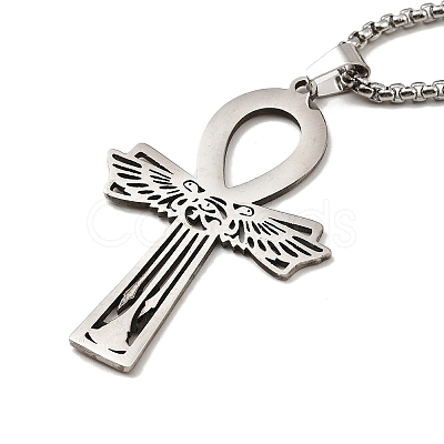 Non-Tarnish 201 Stainless Steel Pendant Necklaces NJEW-M212-01A-P-1