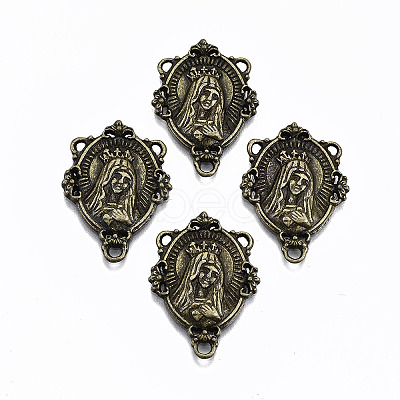 Tibetan Style Alloy Chandelier Component Links TIBE-N011-002AB-NR-1