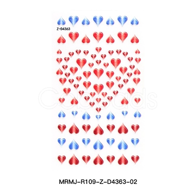 Valentine's Day 5D Love Nail Art Sticker Decals MRMJ-R109-Z-D4363-02-1