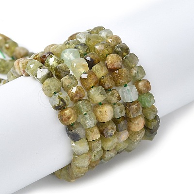 Natural Green Garnet Beads Strands G-NH0044-A01-1