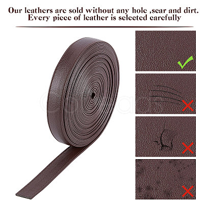 Flat PU Imitation Leather Cord LC-WH0006-05C-01-1