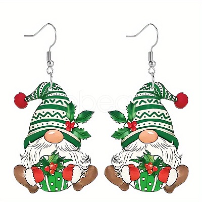 Christmas Acrylic Dangle Earrings FS-WG0219A-02-1