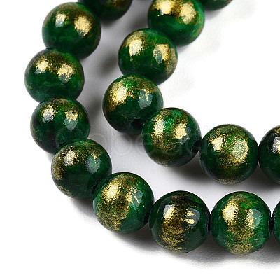 Natural Mashan Jade Beads Strands G-A255-A01-02K-1