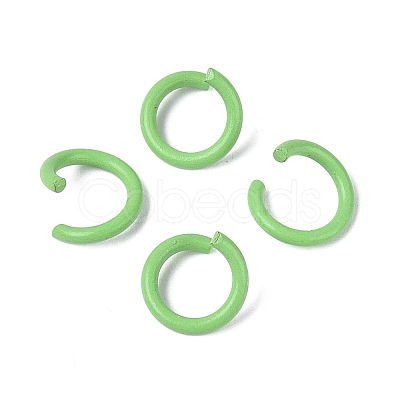 Spray Painted Iron Open Jump Rings IFIN-T017-04B-13-1
