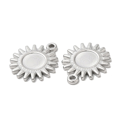 Non-Tarnish 304 Stainless Steel Pendant Cabochon Settings STAS-L020-012P-1