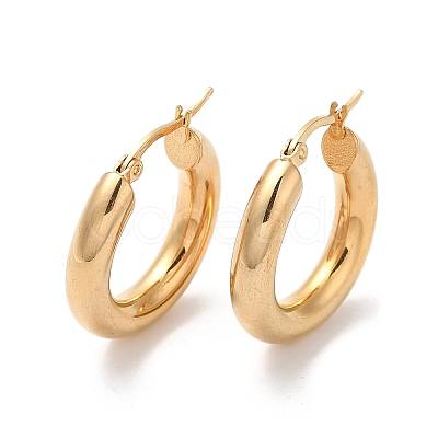 PVD Vacuum Plating 304 Stainless Steel Huggie Hoop Earrings for Women EJEW-Q767-01A-G-1