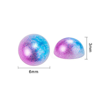 Acrylic Imitation Pearl Cabochons OACR-CJ0001-03-1