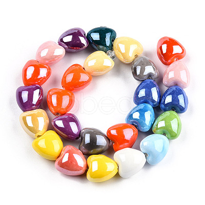 Handmade Porcelain Bead Strands PORC-N007-25-1
