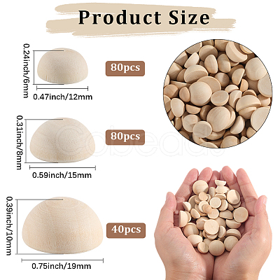 200Pcs Unfinished Natural Wood Cabochons WOOD-SP0001-56-1