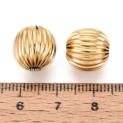 Textured 304 Stainless Steel Beads STAS-T072-11G-1