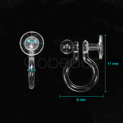 Plastic Clip-on Earring Findings KY-F007-03-1