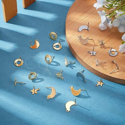 Unicraftale 304 Stainless Steel Stud Earring Findings STAS-UN0020-27-1