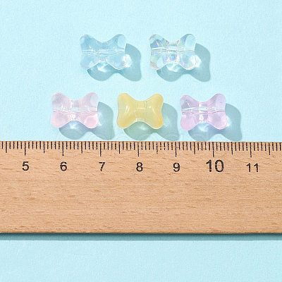 50Pcs Electroplate Transparent Glass Bead EGLA-FS0001-34-1