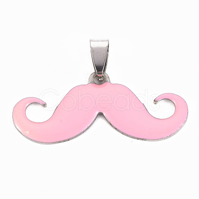 201 Stainless Steel Enamel Pendants STAS-S110-075A-1