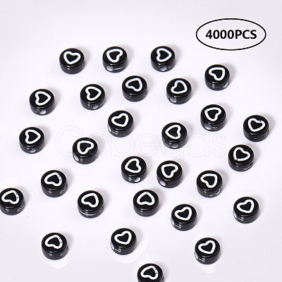 Craft Style Acrylic Beads X-MACR-T023-24A-1