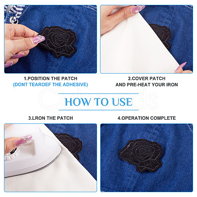 9Pcs 3 Styles Computerized Embroidery Cloth Patches PATC-TA0001-28-1