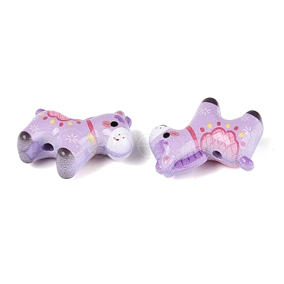 Printed Opaque Acrylic Beads OACR-N162-12C-1
