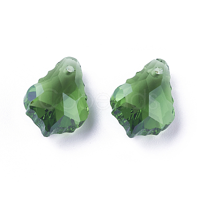 Faceted Glass Pendants GLAA-F068-C01-01-1