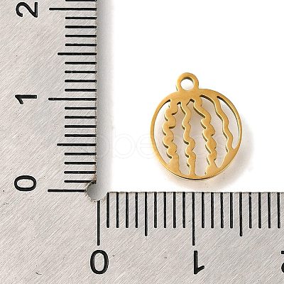 201 Stainless Steel Pendants STAS-R136-01G-01-1