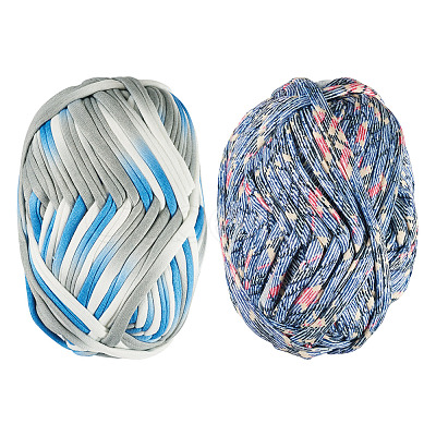 2 Skeins 2 Colors Super Soft Polyester Yarn OCOR-TA0003-69A-1