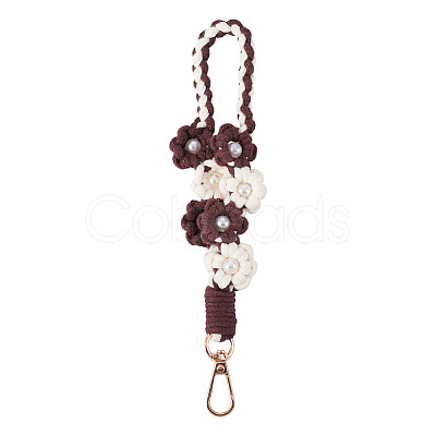 Hand-woven Flower Pendant Decorations KEYC-TAC0009-02KCG-08-1