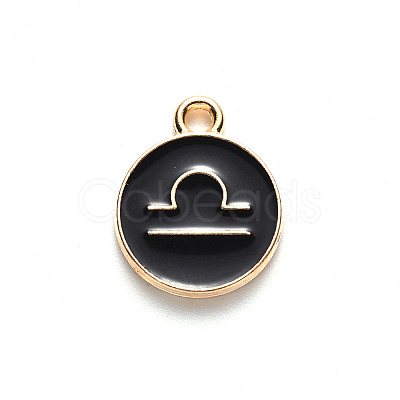 Alloy Enamel Pendants LS-ENAM-S124-01B-08K-1