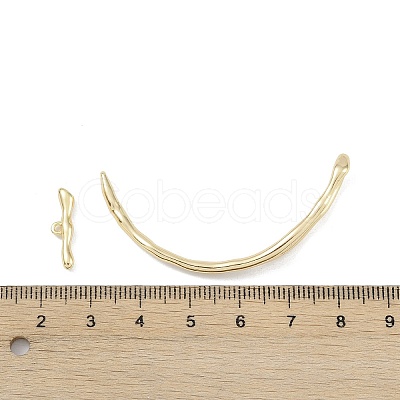 Brass Toggle Clasps KK-U020-07G-1