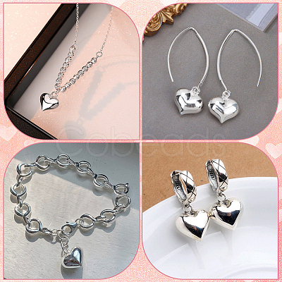 3Pcs 925 Sterling Silver Pendants STER-BBC0007-91-1