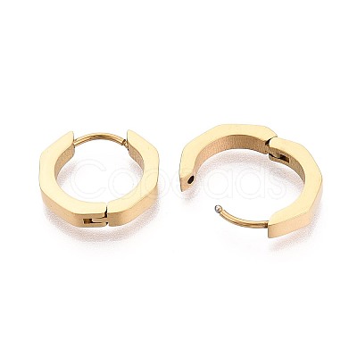 304 Stainless Steel Hoop Earrings STAS-T074-38G-A-1
