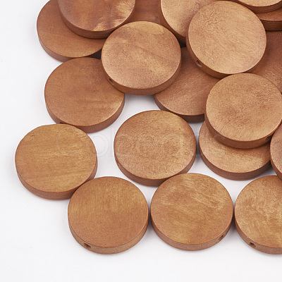 Natural Pear Wood Beads X-WOOD-T009-2.0cm-04-1