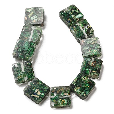 Dyed Natural Imperial Jasper with Resin Beads Strands G-G083-C06-01-1
