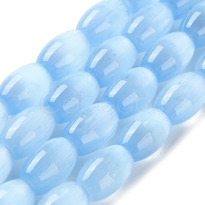 Macaron Color Natural Selenite Beads Strands X1-G-B102-A01-07-1