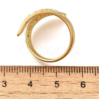 304 Stainless Steel Open Cuff Rings RJEW-M072-17G-1
