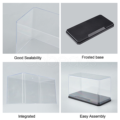 Transparent Plastic Building Block Model Display Boxes ODIS-WH0001-08-1