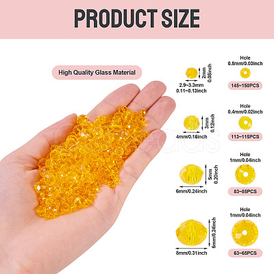 4 Strands 4 Styles Glass Beads Strands EGLA-TA0012-97D-1