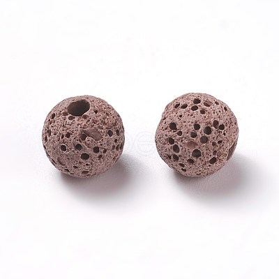 Unwaxed Natural Lava Rock Beads X-G-F325-8mm-A13-1