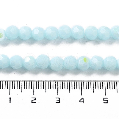 Opaque Glass Beads Strands EGLA-A035-P6mm-L10-1