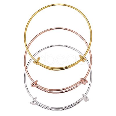Adjustable Brass Bangles Making BJEW-BC0002-03-1