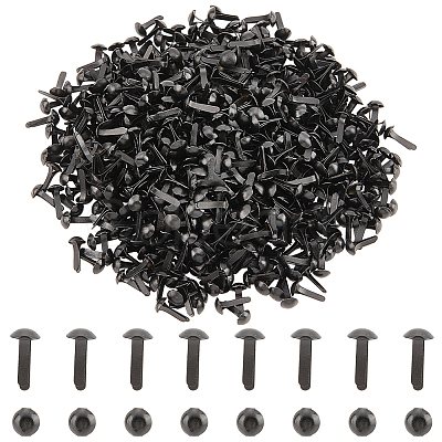 1000Pcs Eco-Friendly Stoving Varnish Iron Brads DIY-PH0021-19-1